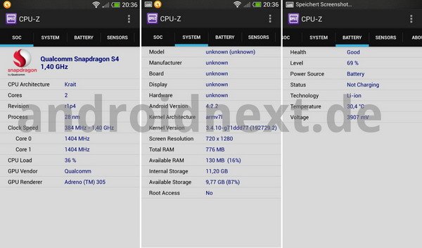 HTC One mini系统截图及真机曝光 或售3200元