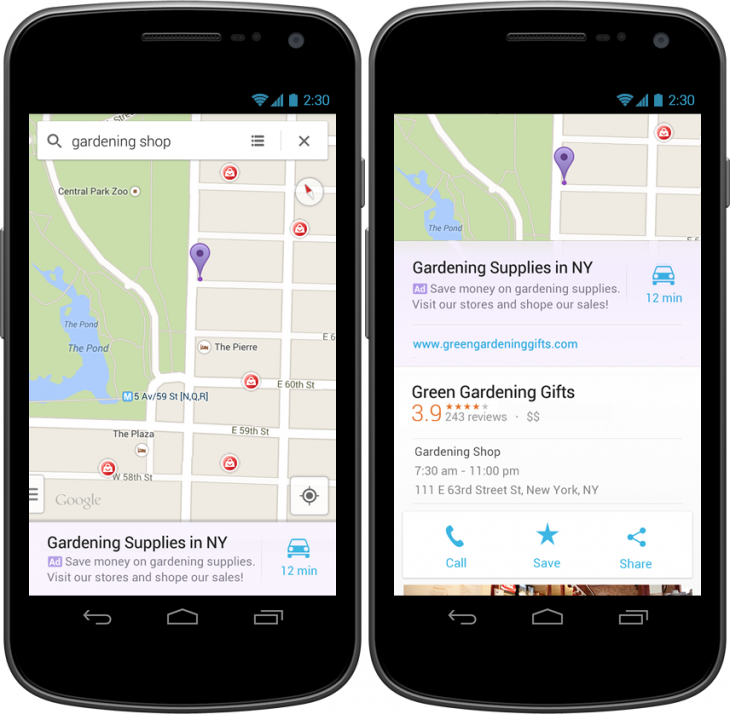 Google Maps 手机版将开始显示“关联广告”