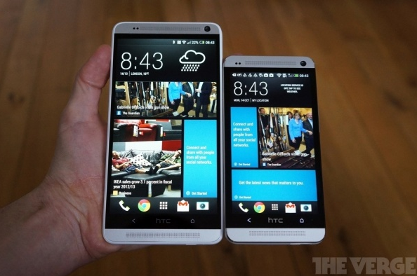 HTC One max官方外观图 手机背部配指纹识别