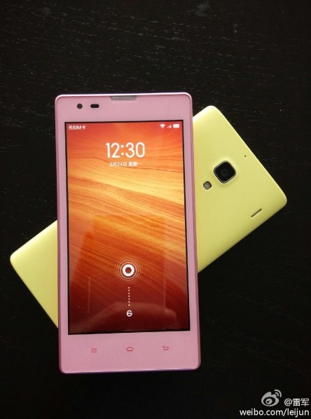 红米手机将推出粉红色和淡黄色机身“彩色版”