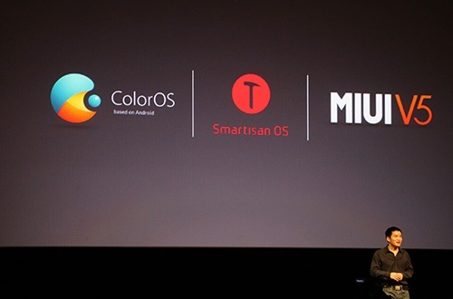一加手机可以适配Color OS、锤子、MIUI系统