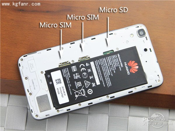 荣耀4A支持Micro SIM卡
